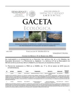 gaceta - Proyectos en Consulta Pública