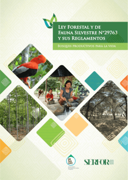 Ley Forestal y de Fauna Silvestre N° 29763