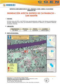 inundación afecta distrito de caynarachi – san martín
