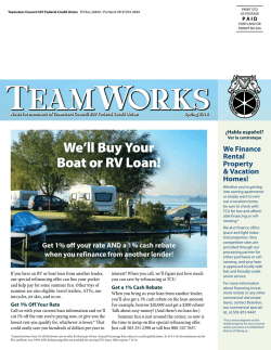 Current Newsletter  - Teamsters Council #37 Federal Credit