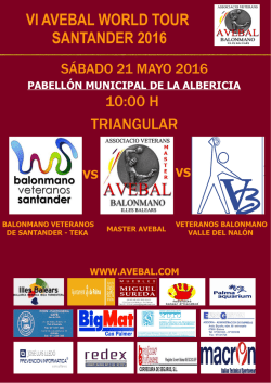 vi avebal world tour santander 2016 www.avebal.com