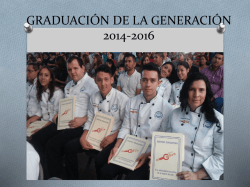 graduación de la generación 2014-2016