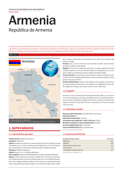 Ficha País Armenia - Ministerio de Asuntos Exteriores y de