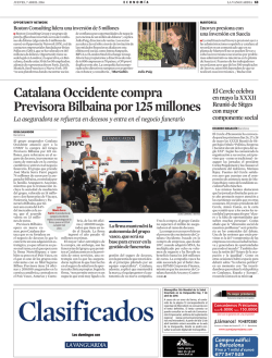Catalana Occidente acquires Grupo Previsora Bilbaína for