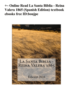 +~ Online Read La Santa Biblia - Reina Valera 1865 (Spanish