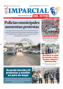 Policías municipales aumentan protestas