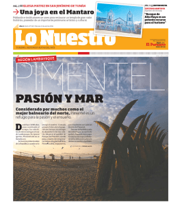 pasión y mar - El Peruano