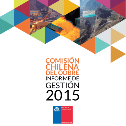 Informe de Gestión 2015 Cochilco