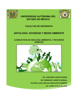 sociedad y medio ambiente - Universidad Autónoma del Estado de
