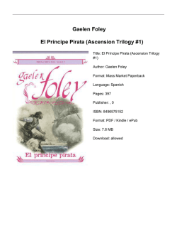 Gaelen Foley El Príncipe Pirata (Ascension Trilogy #1)