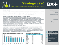 Prólogo 1T16 - Blog Grupo Financiero BX+