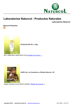 Laboratorios Naturcol - Productos Naturales