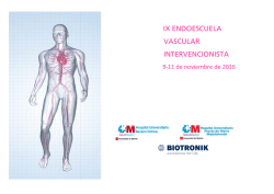 ix endoescuela vascular intervencionista