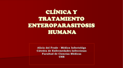 ENTEROPARASITOSIS HUMANA 2016 – Dra. ALICIA DEL FRADE
