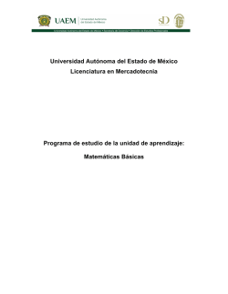 Universidad Autónoma del Estado de México Licenciatura en