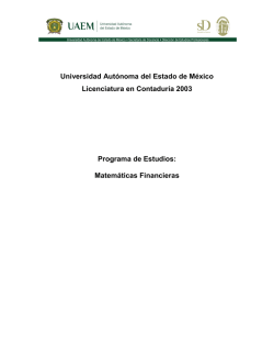 Matemáticas Financieras - Universidad Autónoma del Estado de