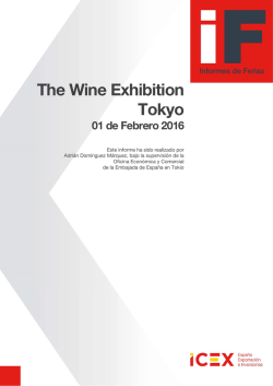 Informe de feria. The Wine Exhibition Tokio 2016