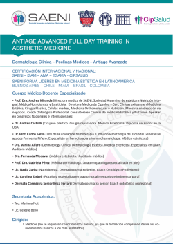 antiage advanced full day training in aesthetic medicine