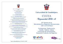 CUCEA Negomarket 2016-A - Centro Universitario de Ciencias