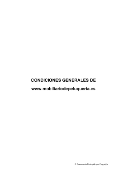 CONDICIONES GENERALES DE www.mobiliariodepeluqueria.es