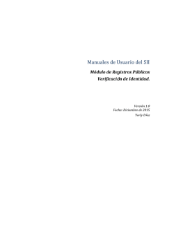 Manuales de Usuario del SII - Cámara de Comercio de Aguachica