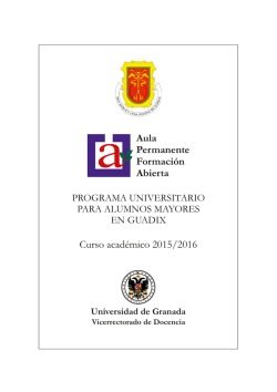 Guadix - Aula Permanente de Formación Abierta de la Universidad