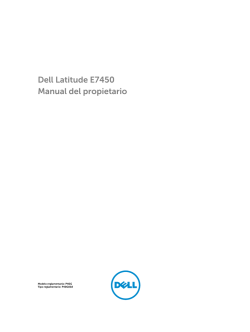 Dell Latitude E7450 Manual del propietario