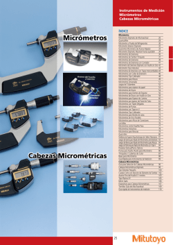 Micrómetros Cabezas Micrométricas