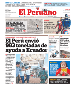 El Perú envió 983 toneladas de ayuda a Ecuador