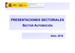 sector automoción - Ministerio de Industria, Energía y Turismo