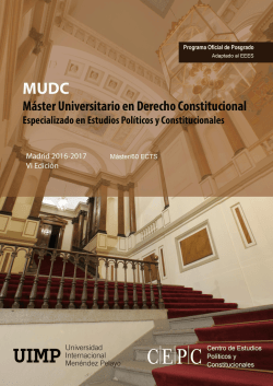 Más información - Centro de Estudios Políticos y Constitucionales