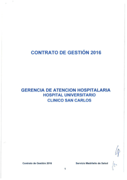 Acceda al contrato de gestión del Hospital Clínico San Carlos