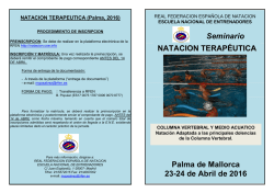 Palma de Mallorca 23-24 de Abril de 2016 NATACION
