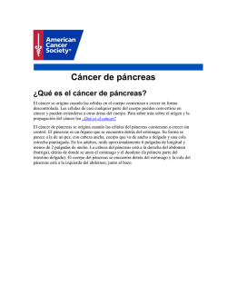 Cáncer de páncreas - American Cancer Society