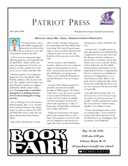 patriot press - Washington Colony Elementary