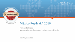 RepTrak® México 2016 - Reputation Institute