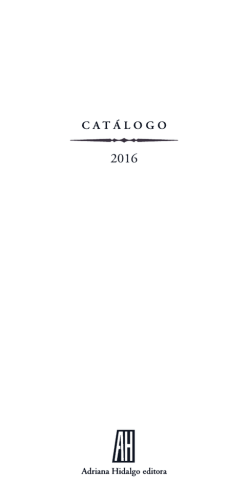Ver catálogo  - Adriana Hidalgo Editora
