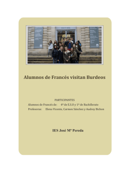 Alumnos de Francés visitan Burdeos