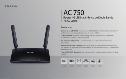 Manual Router 4G TP-LINK AC750