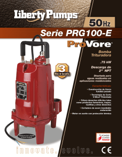 Serie PRG100-E - Liberty Pumps
