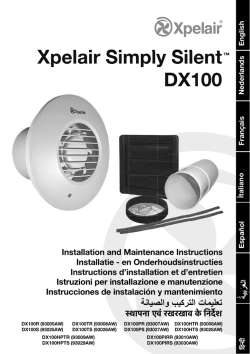Xpelair Simply Silent DX100