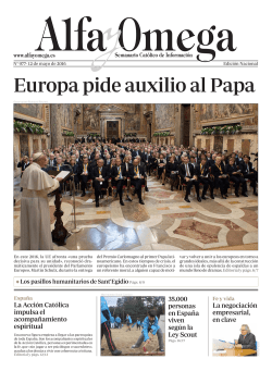 Europa pide auxilio al Papa