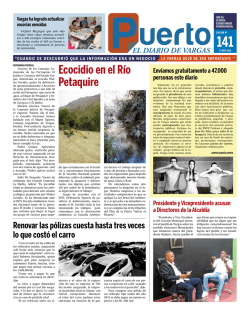 Ecocidio en el Río Petaquire - Diario Puerto – El Diario de Vargas