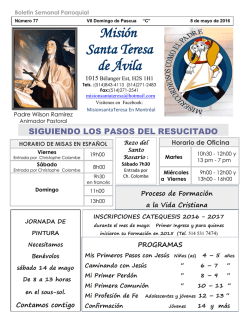 Latest  - Misión Santa Teresa en Montreal