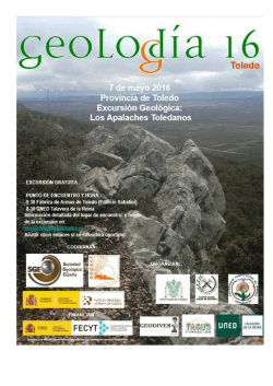 Los Apalaches de Toledo - Sociedad Geológica de España