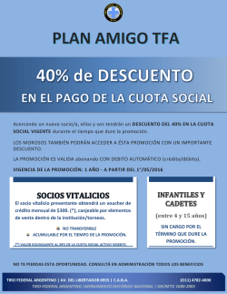 Plan Amigo - Tiro Federal Argentino