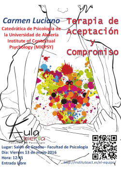Catedrática de Psicología de la Universidad de Almería Institute of