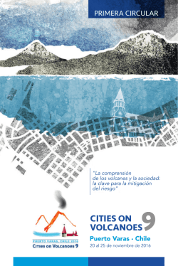 primera circular - Cities on Volcanoes 9