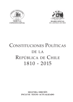 ConstituCiones PolítiCas de la RePúbliCa de Chile