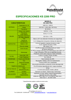 especificaciones ks 2200 pro